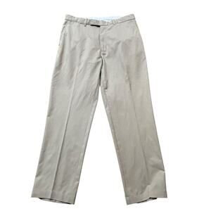RLX Ralph Lauren Flat Front Pants Men's 34x30 Khaki Tan Performance Stretch Golf